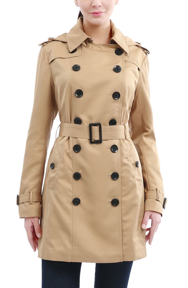 Kimi & Kai Women's Rosie Hooded Trench Coat, Alternate, color, Tan