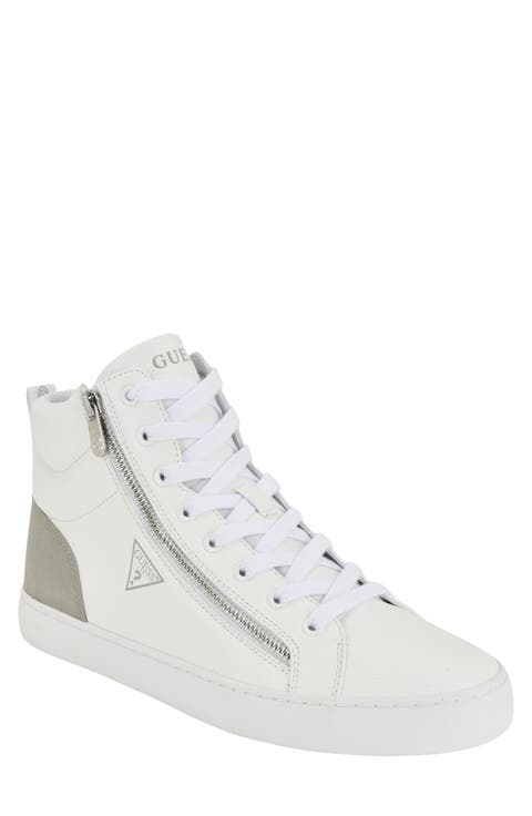 Faux Leather High Top Sneaker