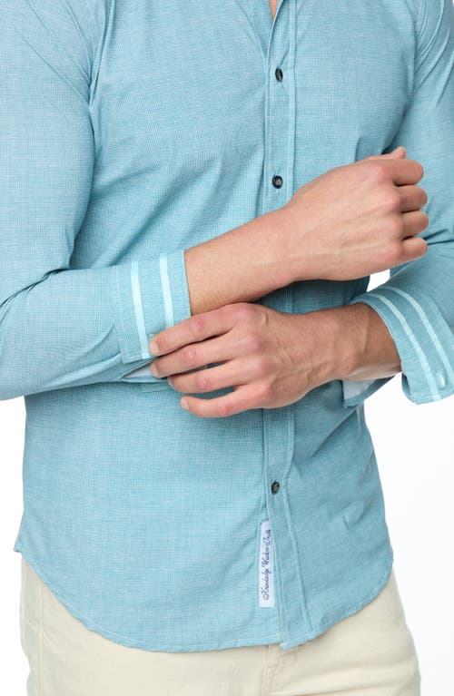Robert Graham Renley Tailored Fit Solid Button-up Shirt In Blue