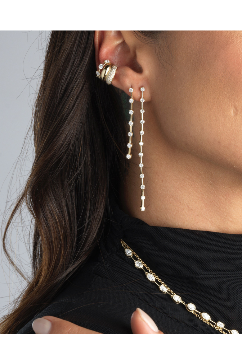 Orbit Lab Diamond Ear Cuff in 14K Gold, Alternate, color, Yellow Gold
