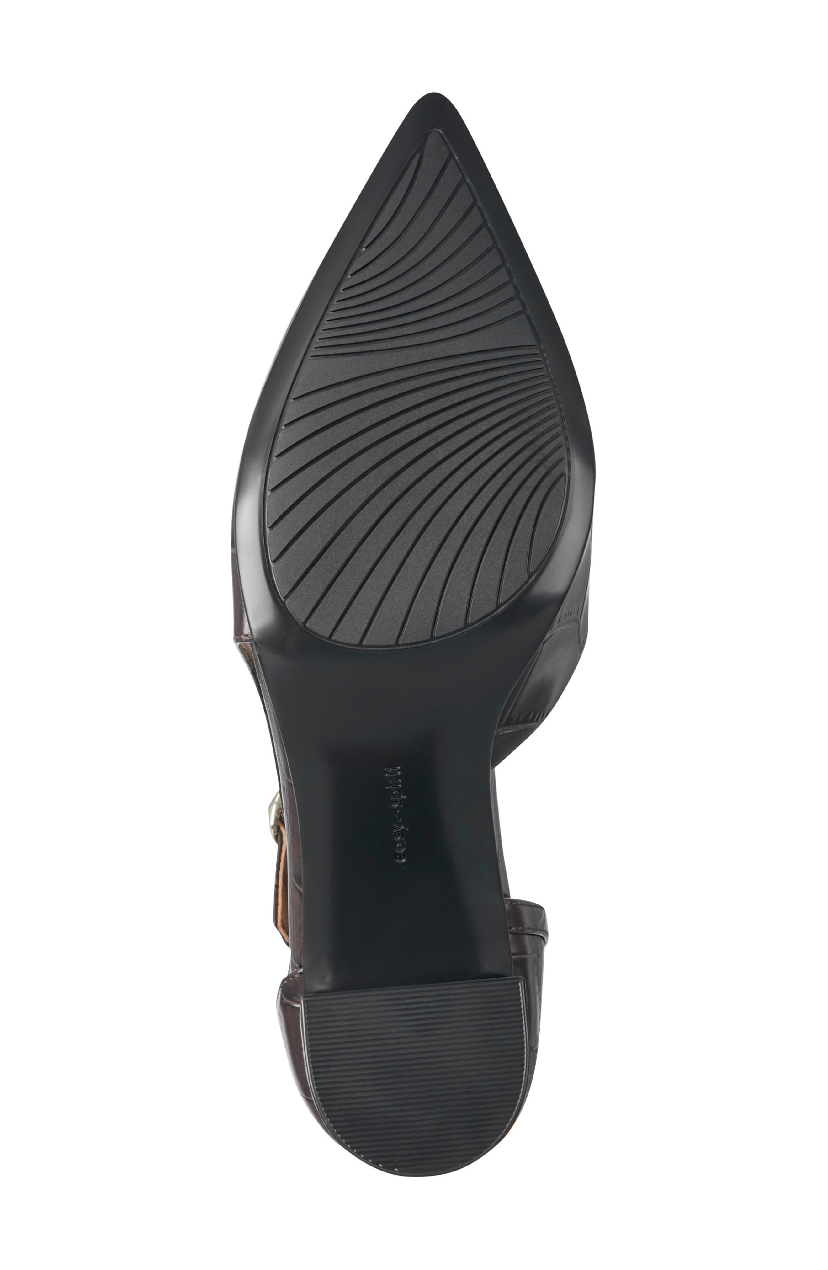 Nerina D'Orsay Pump, Alternate, color, DARK BROWN EMB