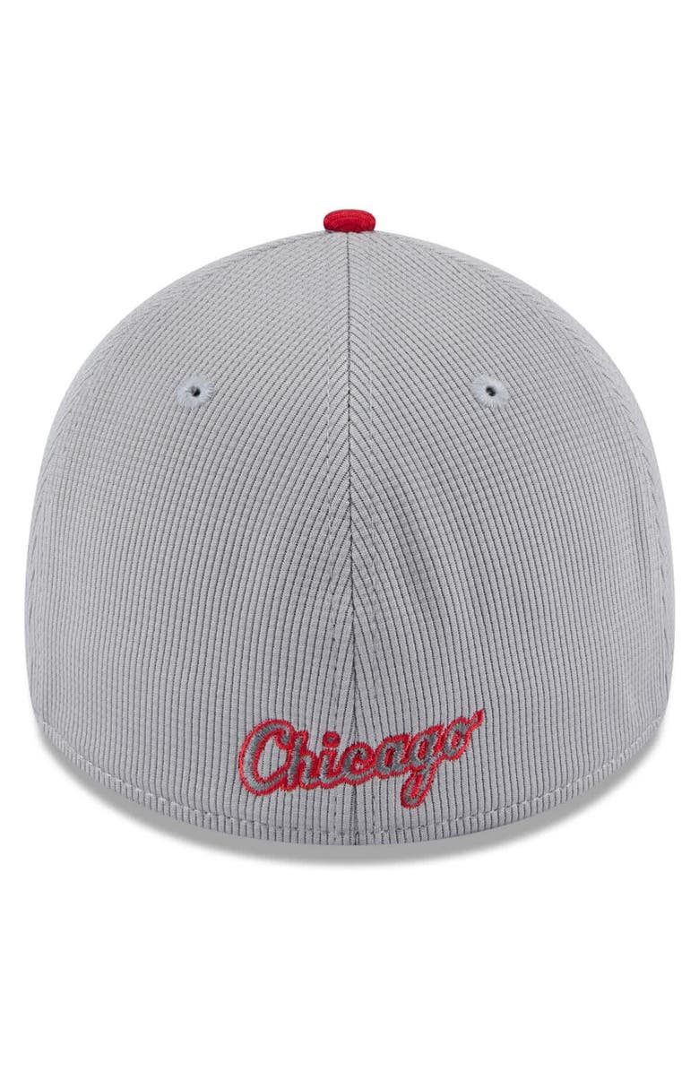 New Era Men's New Era  Gray/Red Chicago White Sox 2025 Batting Practice 39THIRTY Flex Hat, Alternate, color, 