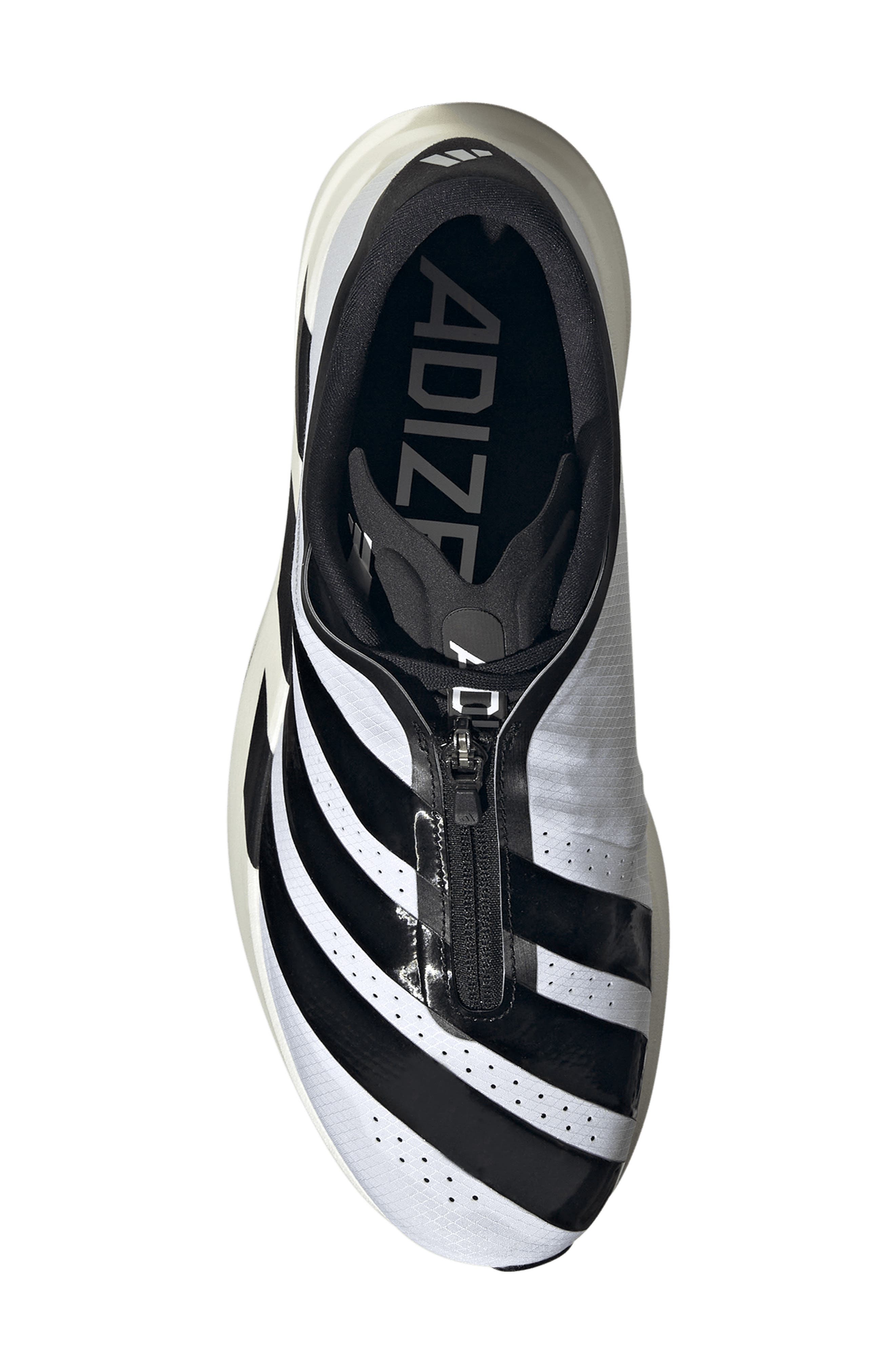 Adizero Evo SL Zip Running Shoe, Alternate, color, FTWWHT/CBL