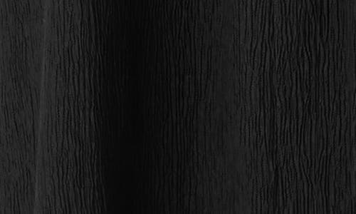 Eileen Fisher Short Sleeve Jacquard Maxi Dress In Black