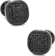 Cufflinks, Inc. Pavé Black Crystal Cuff Links