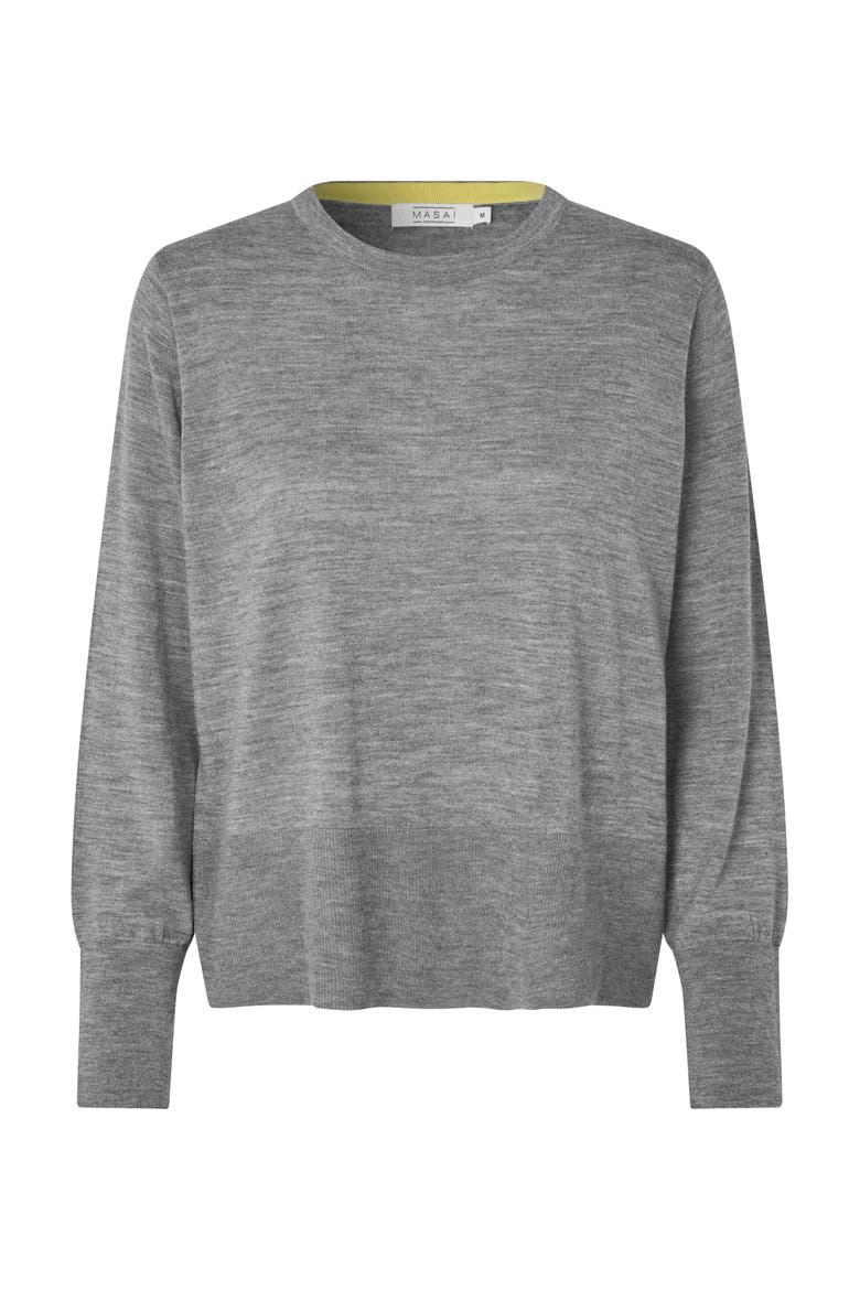 Fynelle Long Sleeve Round Neck Sweater, Alternate, color, M. Grey Mel.