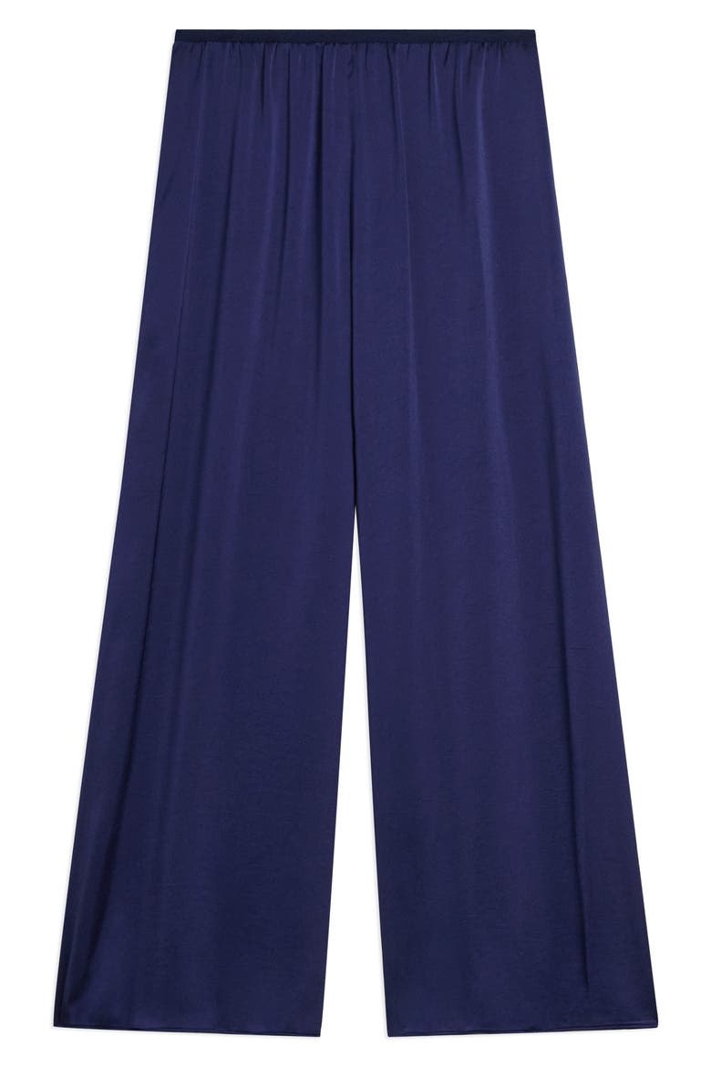 Fluid Satin Crop Pants, Alternate, color, SAPPHIRE NAVY