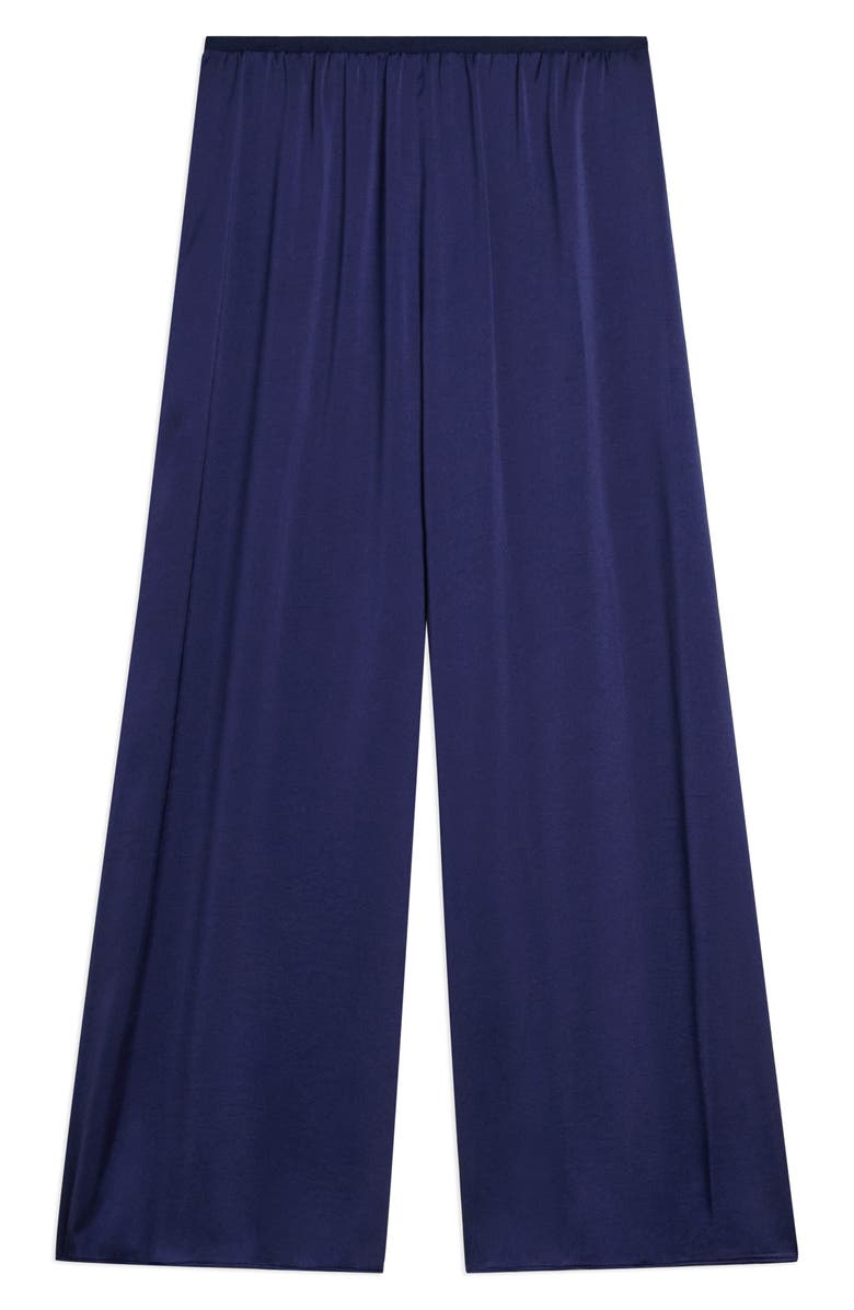Theory Fluid Satin Crop Pants, Alternate, color, Sapphire Navy