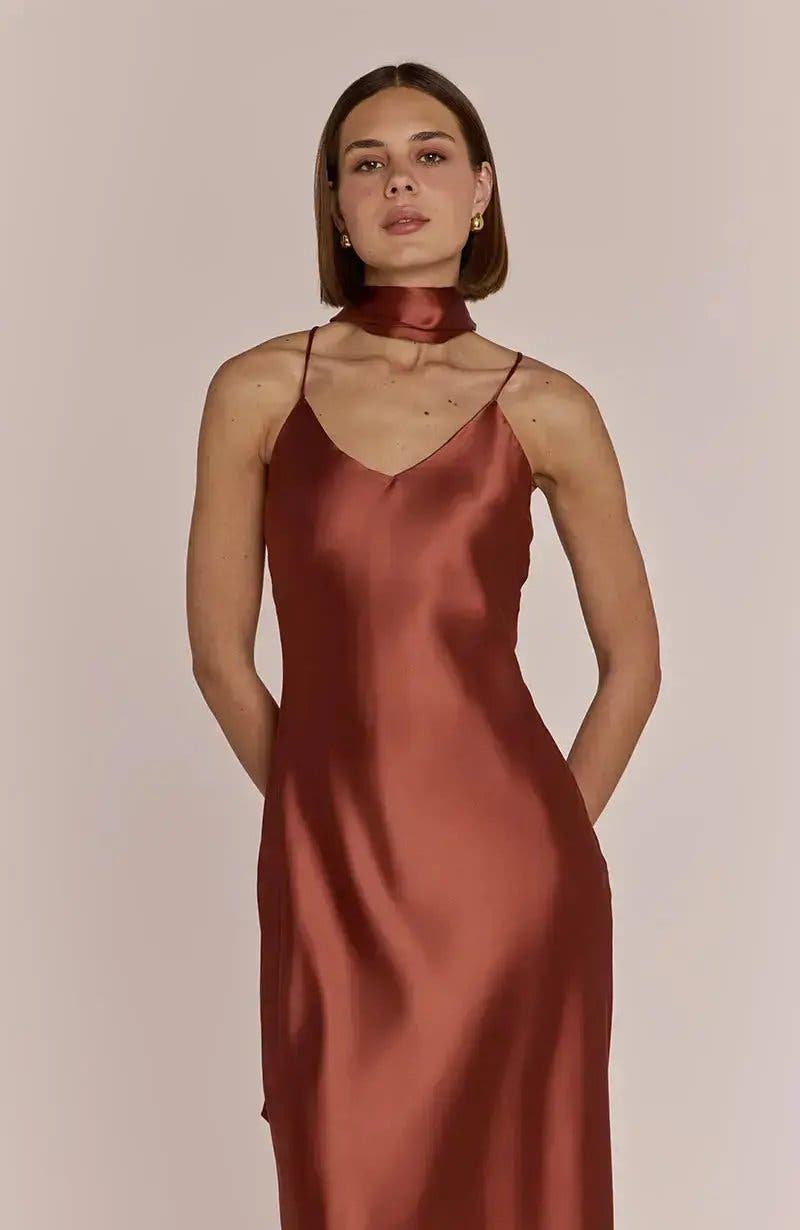 brooklyn dress in olive green satin product info and reviews Brooklyn Sage Green Satin Bridesmaid Dress | Slip Dress | Sizes XSXL