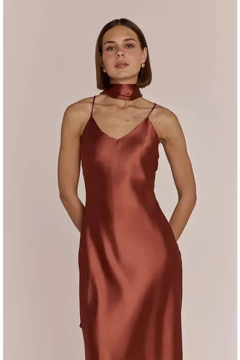 Brooklyn Slip Dress, Alternate, color, Terracotta