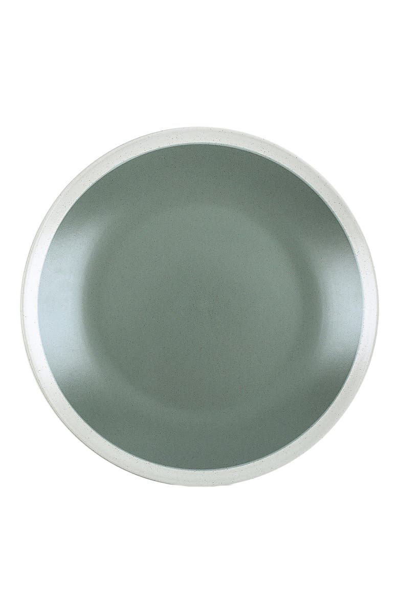 Stone Lain Serenity Stoneware 4-Piece Salad Plate Set, Alternate, color, Green And Cream