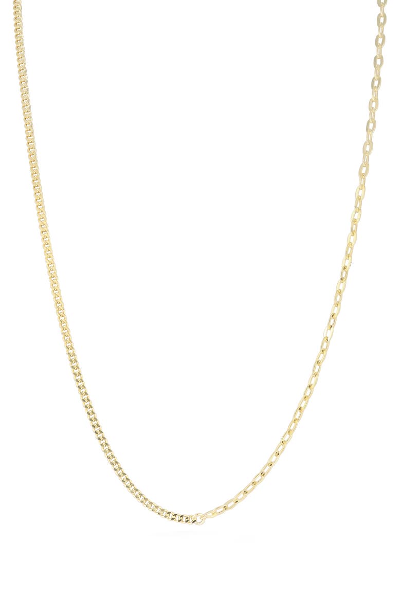 GLAZE JEWELRY Mixed Chain Necklace, Main, color, Gold