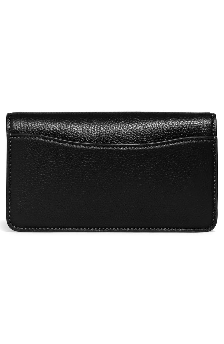 COACH Tabby Polished Pebble Leather Wristlet, Alternate, color,