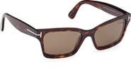 TOM FORD Mikel 54mm Polarized Square Sunglasses
