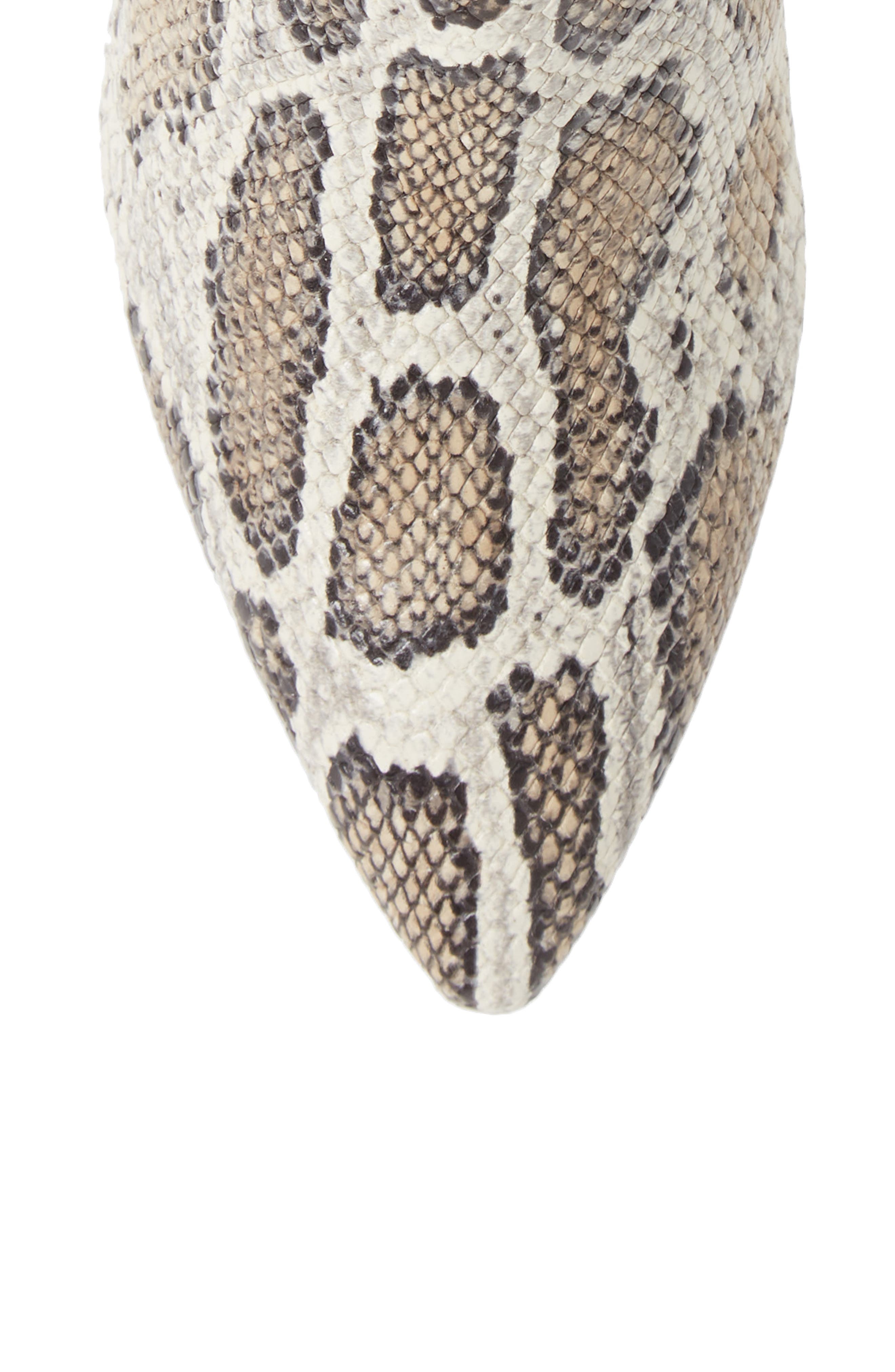 Stretch Leather Bootie, Alternate, color, MULTI TAUPE SNAKE