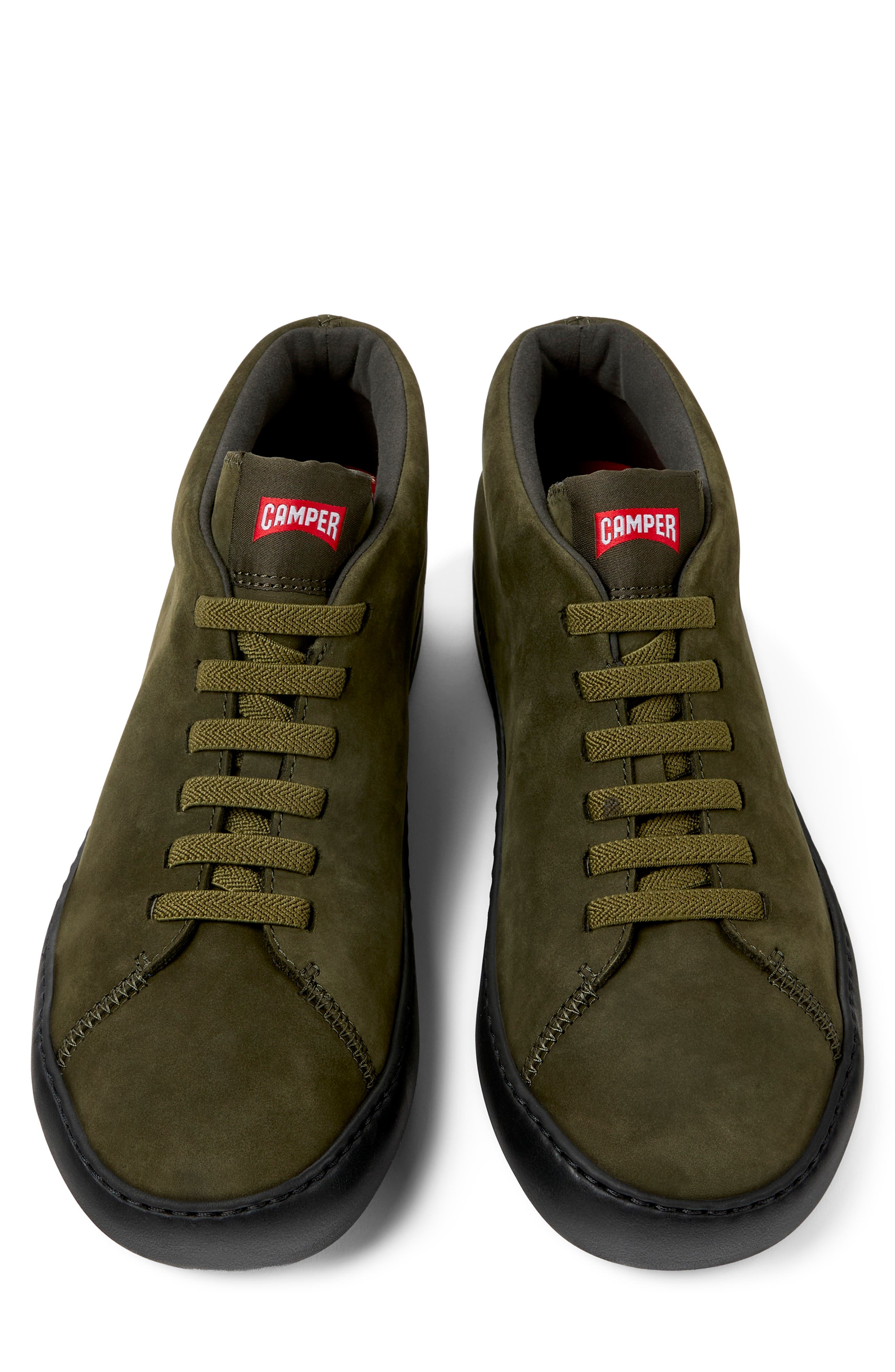 Peu Touring Leather Sneaker, Alternate, color, DARK GREEN