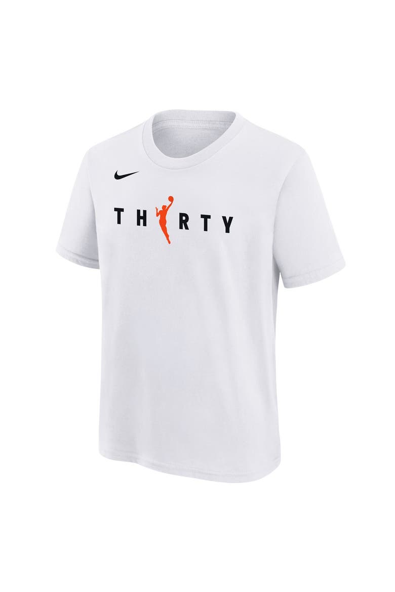 Youth Nike  White WNBA 30th Season T-Shirt, Alternate, color, White