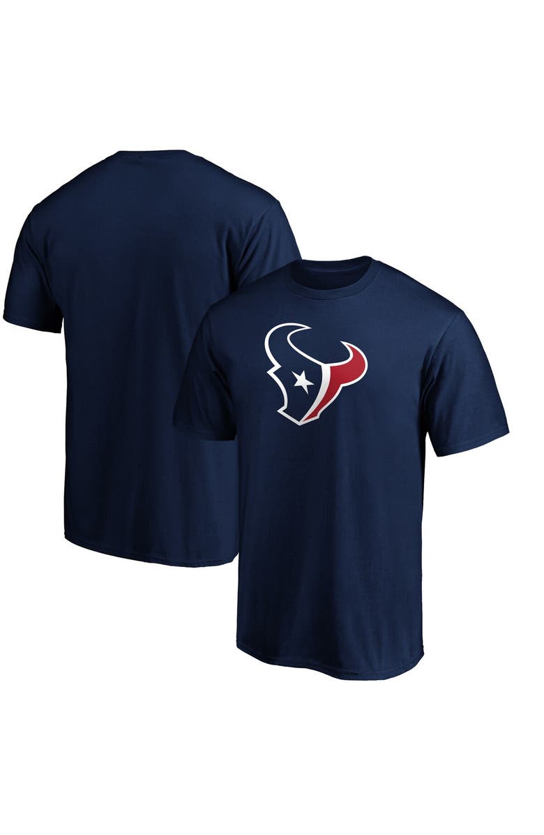 FANATICS Men's Fanatics Branded Navy Houston Texans Big & Tall Primary Team Logo Long Sleeve T-Shirt, Main, color, 
