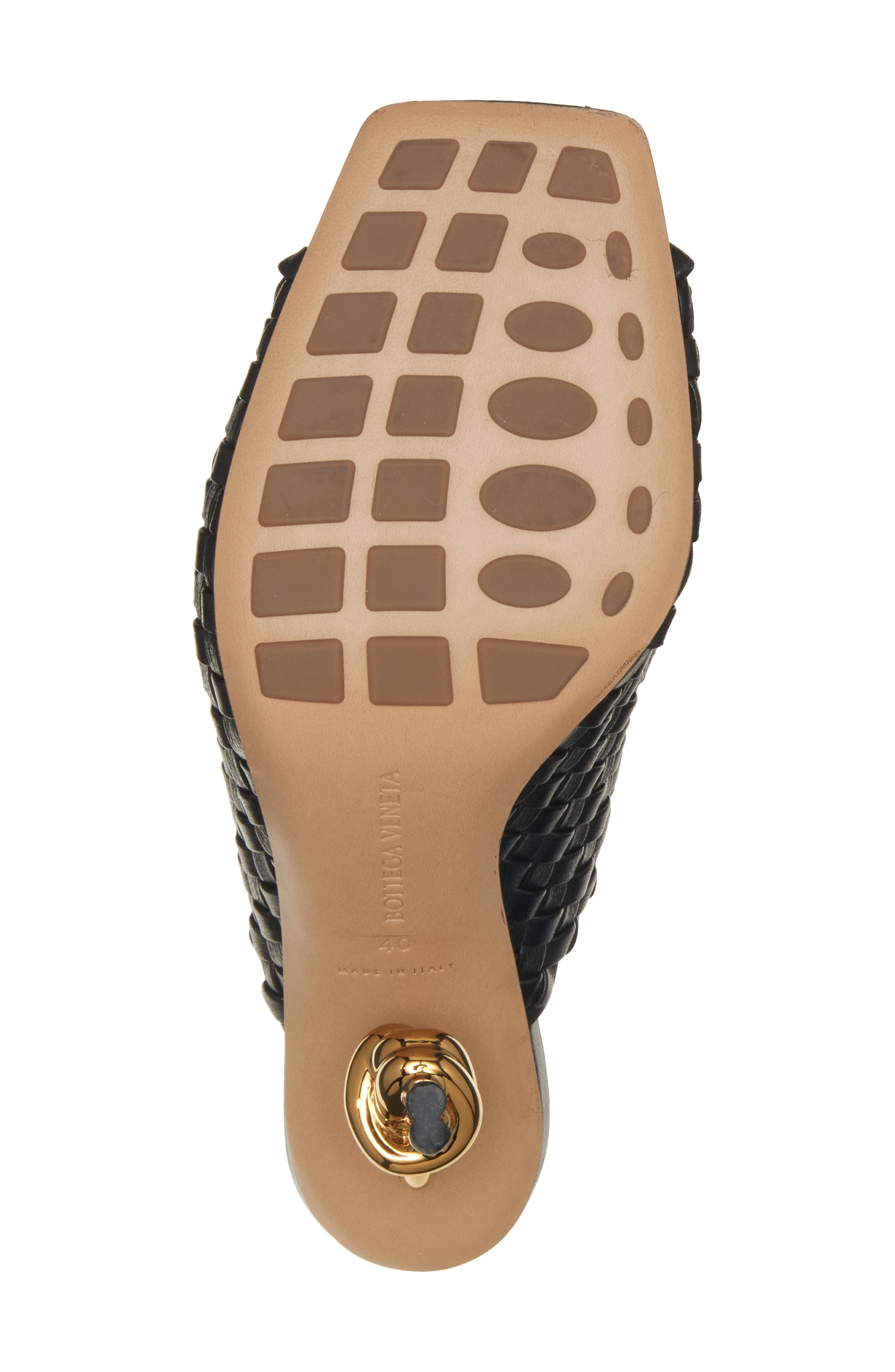 Bottega Veneta Knot Heel Intrecciato Slide Sandal, Alternate, color, 