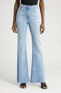 AG Madi High Waist Raw Hem Flare Jeans