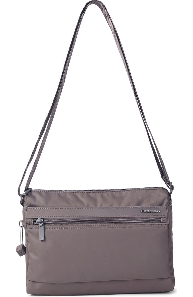 Hedgren Medium Eye RFID Water Repellent Shoulder Bag, Alternate, color, Sepia Grey