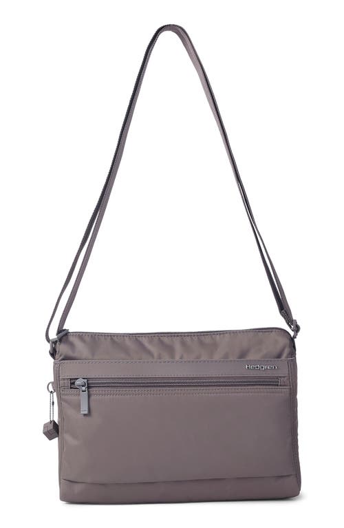 Hedgren Medium Eye Rfid Water Repellent Shoulder Bag In Gray