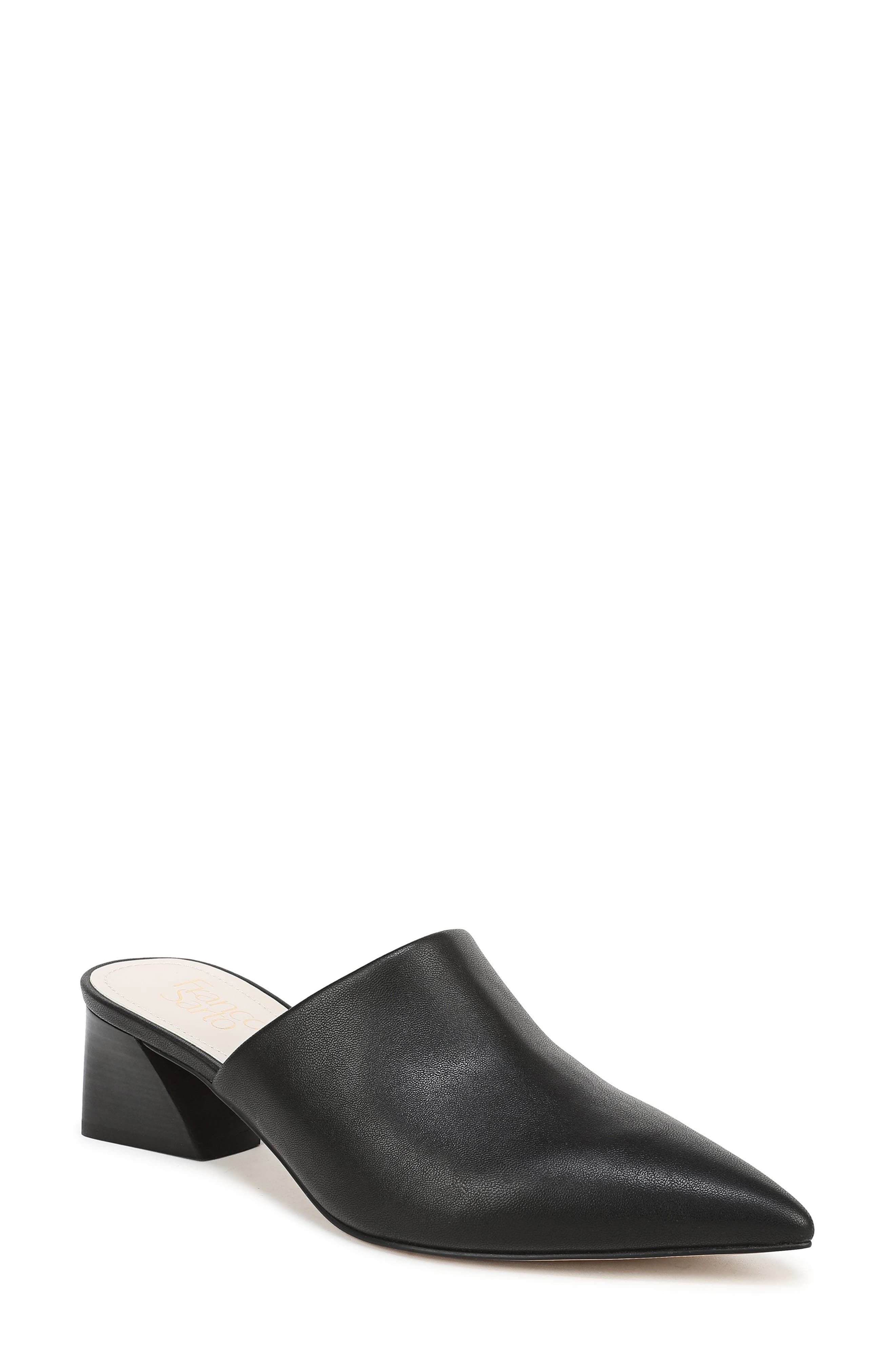 Franco Sarto Remilia Pointed Toe Mule, Main, color, Black