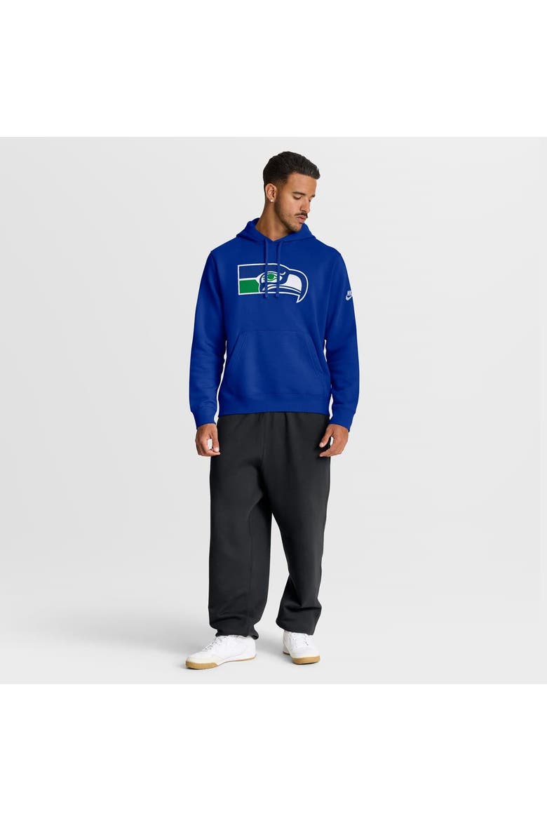 Men's Nike Royal Seattle Seahawks Club Fleece Pullover Hoodie, Alternate, color, Royal