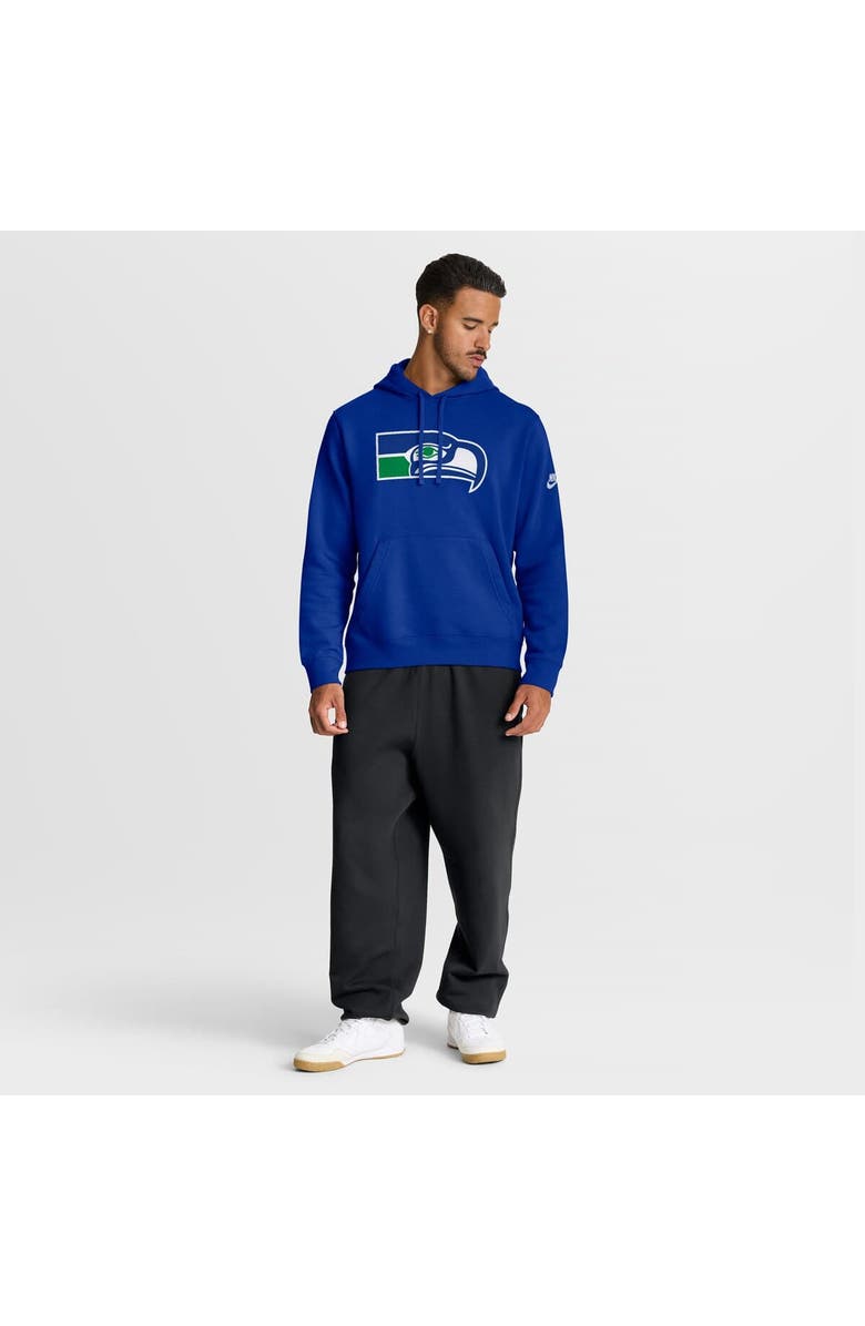 Nike Men's Nike Royal Seattle Seahawks Club Fleece Pullover Hoodie, Alternate, color, Royal