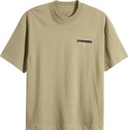 AllSaints Redact Mock Neck Graphic T-Shirt