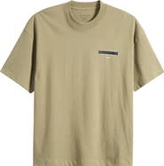 AllSaints Redact Mock Neck Graphic T-Shirt