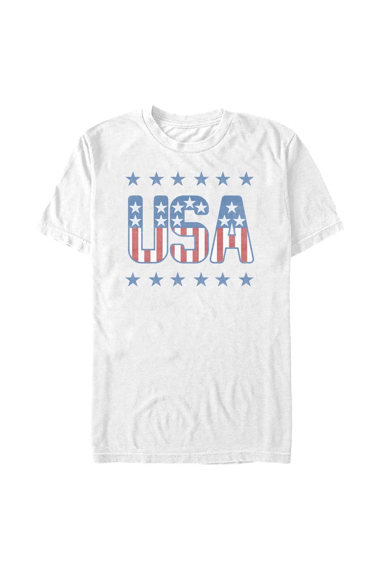 Men's Lost Gods USA Athletic Stars  Graphic T-Shirt, Main, color, White