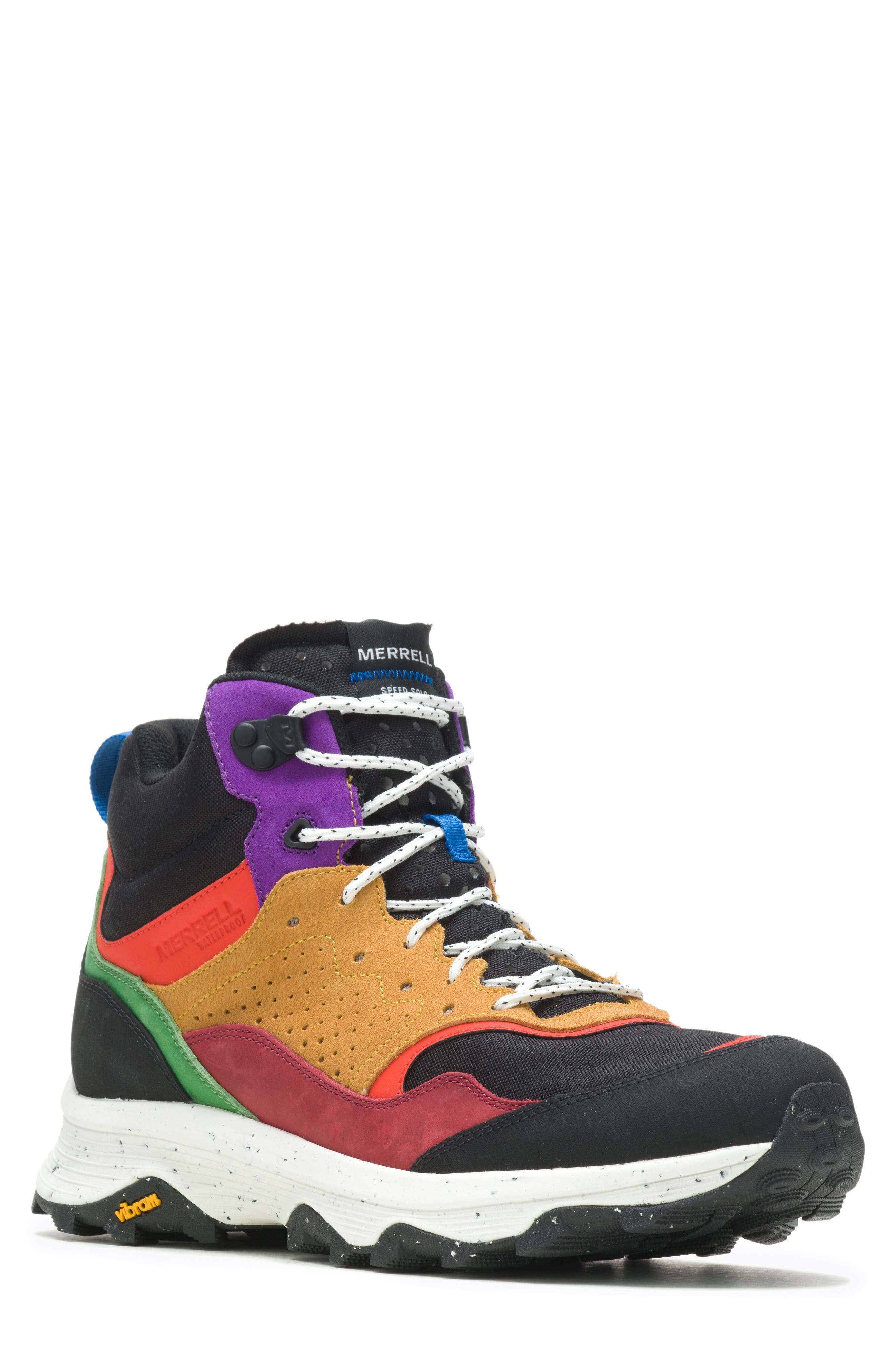 Merrell Speed Solo Mid Waterproof High Top Hiking Sneaker, Main, color, 