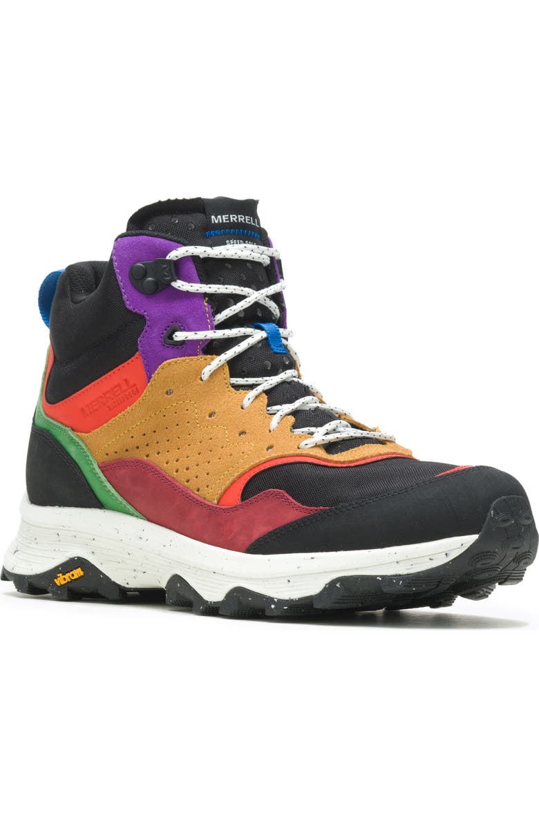 Merrell Speed Solo Mid Waterproof High Top Hiking Sneaker, Main, color,