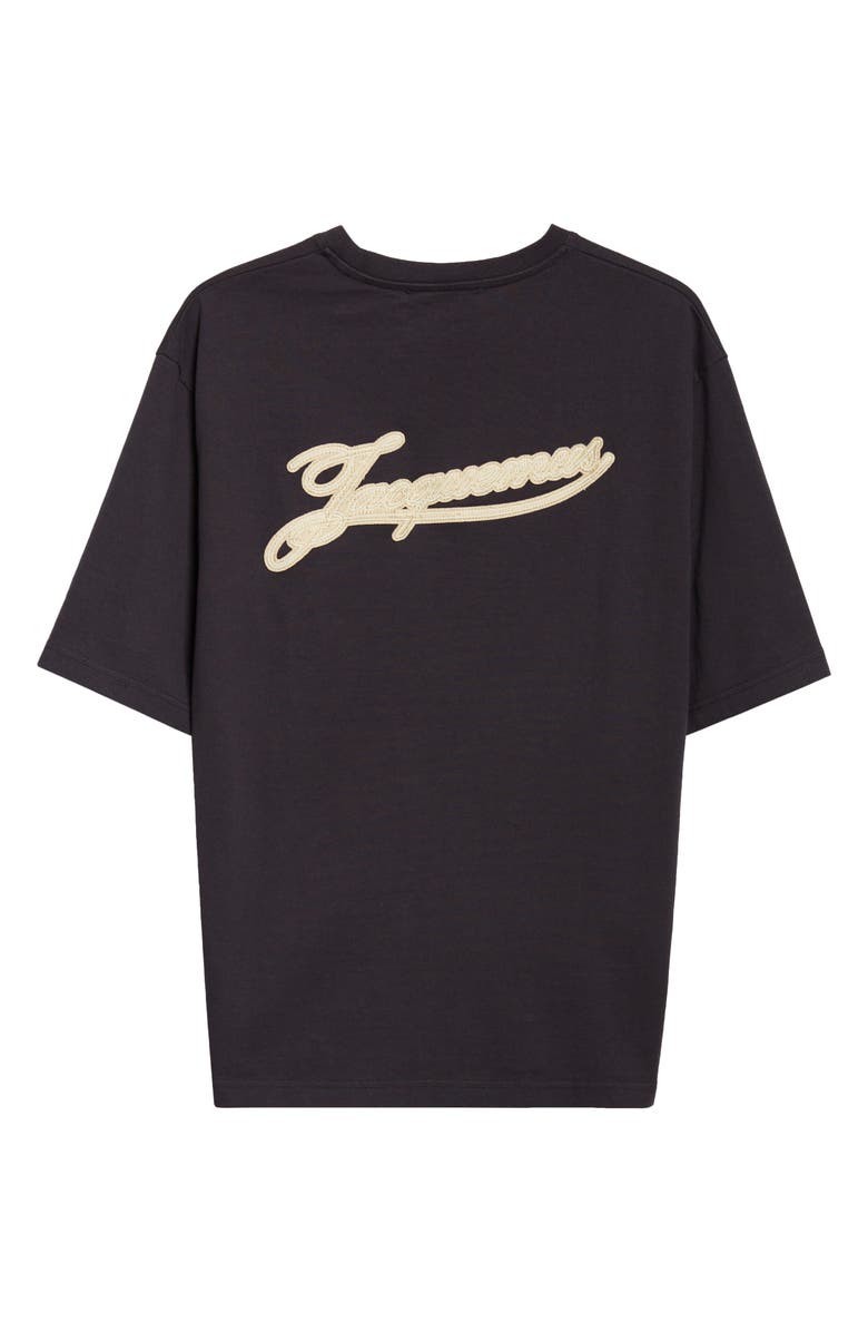 Jacquemus Le T-Shirt Torneo Graphic T-Shirt, Alternate, color, Rosemary Label Dark Navy