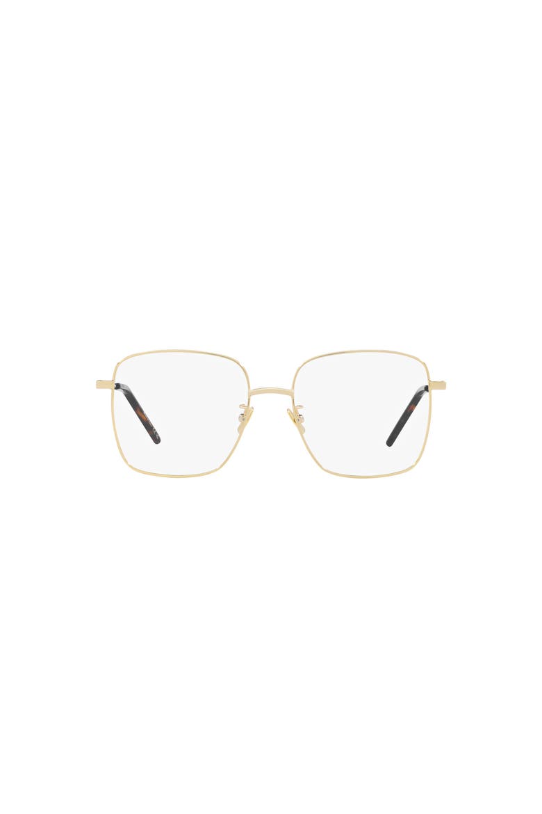 54mm Square optical glasses, Alternate, color, Gold