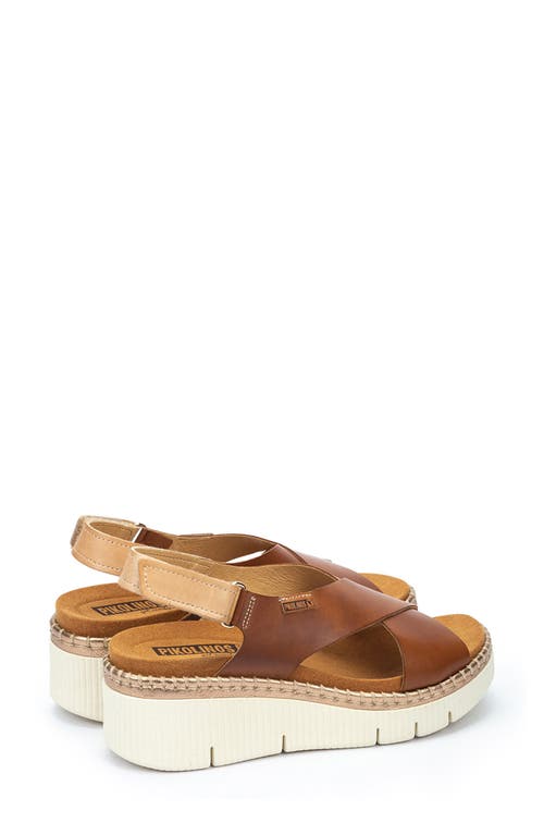 Pikolinos Gomera Wedge Sandal In Brandy