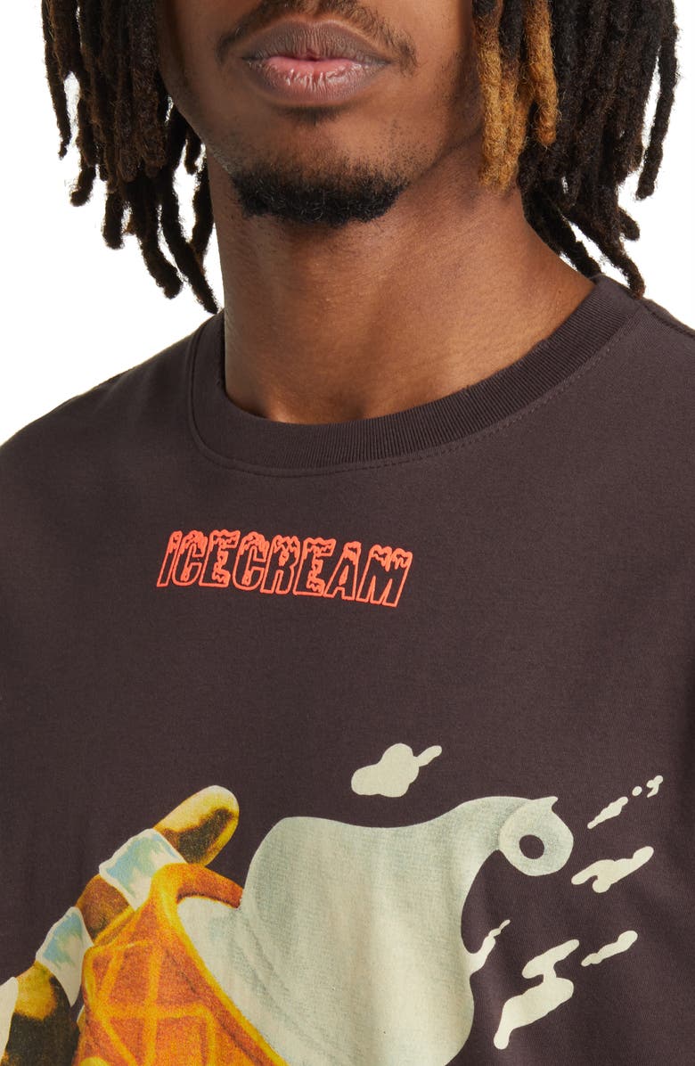 ICECREAM Sundae Night Oversize Graphic T-Shirt, Alternate, color,