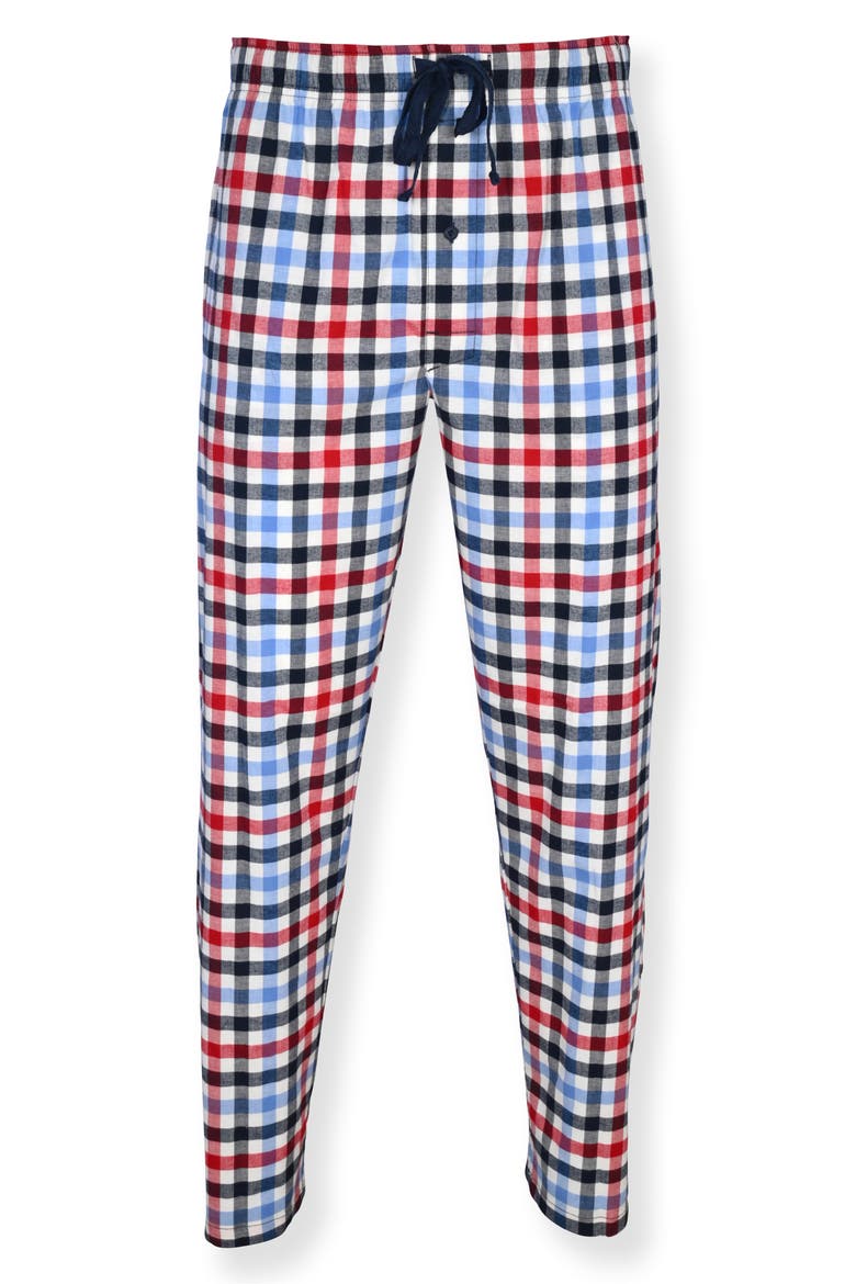 Woven Sleep Pants, Main, color, RED/ BLUE