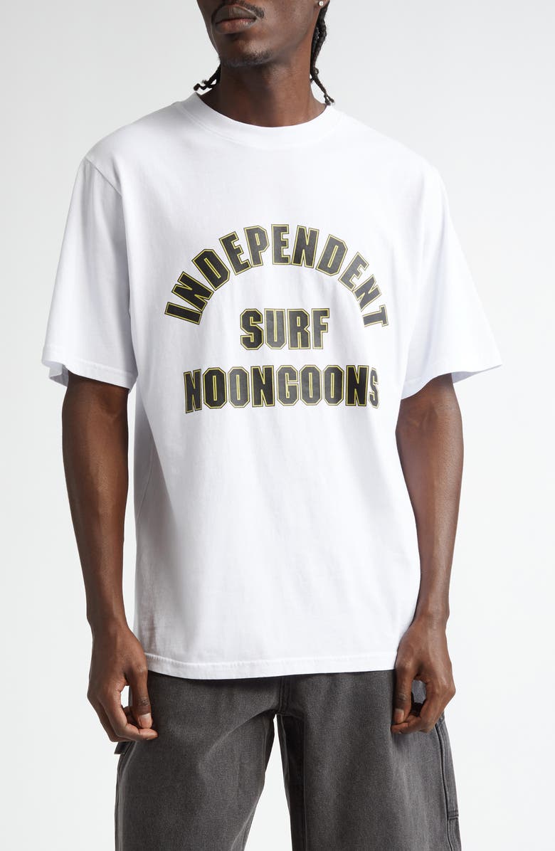 Noon Goons Solo Surf Graphic T-Shirt, Main, color, White