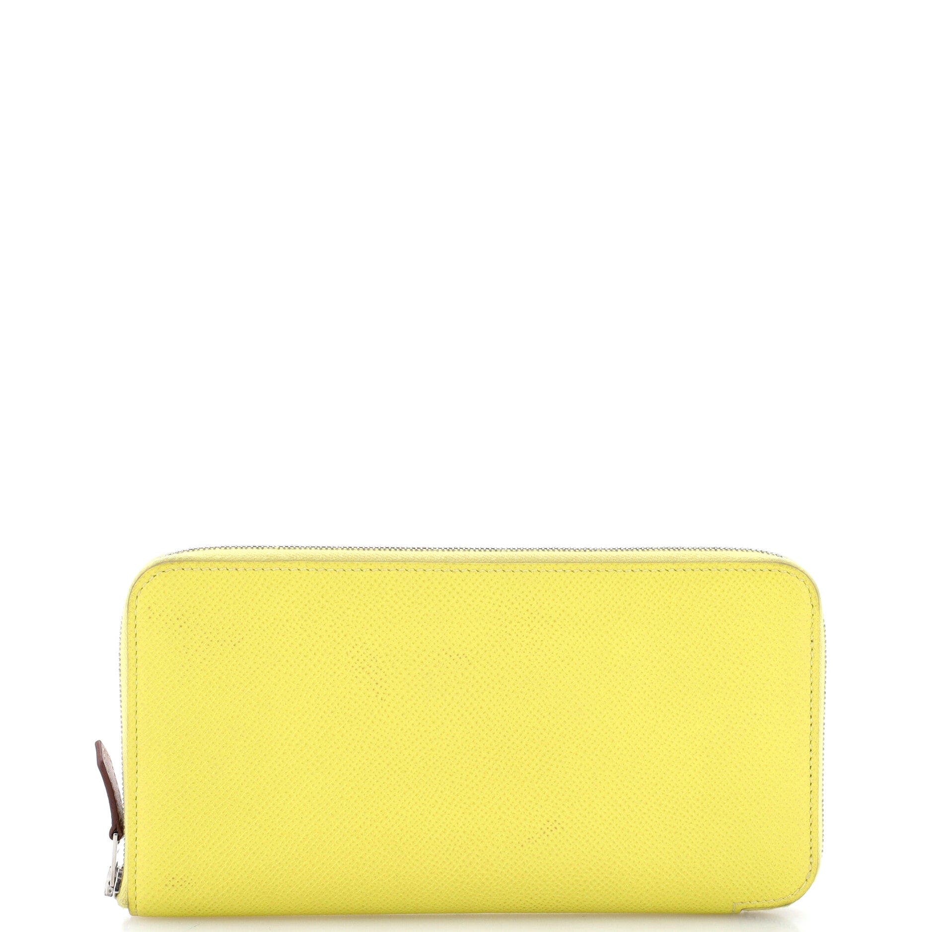 Azap Zip Around Wallet Silk'in Epsom Long, Main, color, Lime
