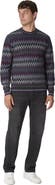 Missoni Crew Neck Sweater With 3d Zigzag Pattern