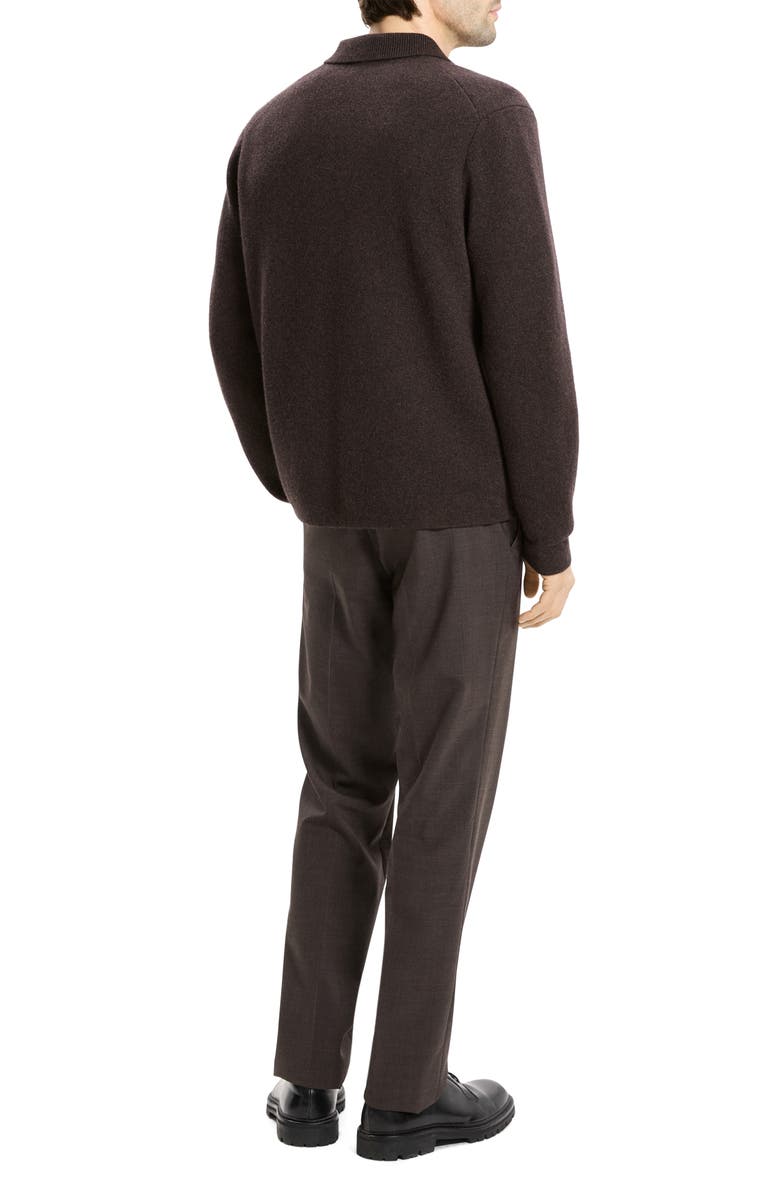 Theory Cameron Cashmere Cardigan, Alternate, color, Brownwood Melange