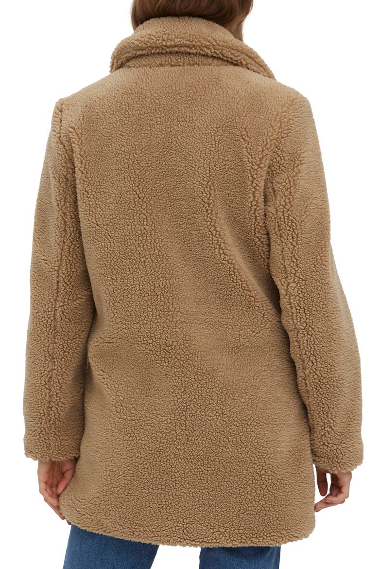 Donna Faux Fur Teddy Jacket, Alternate, color, TIGERS EYE