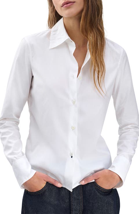 Dayton Cotton Poplin Button-Up Shirt