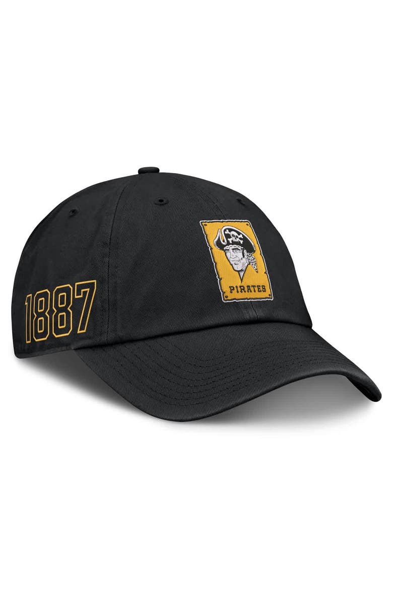 Men's Nike Black Pittsburgh Pirates Cooperstown Club Adjustable Hat, Main, color, Black