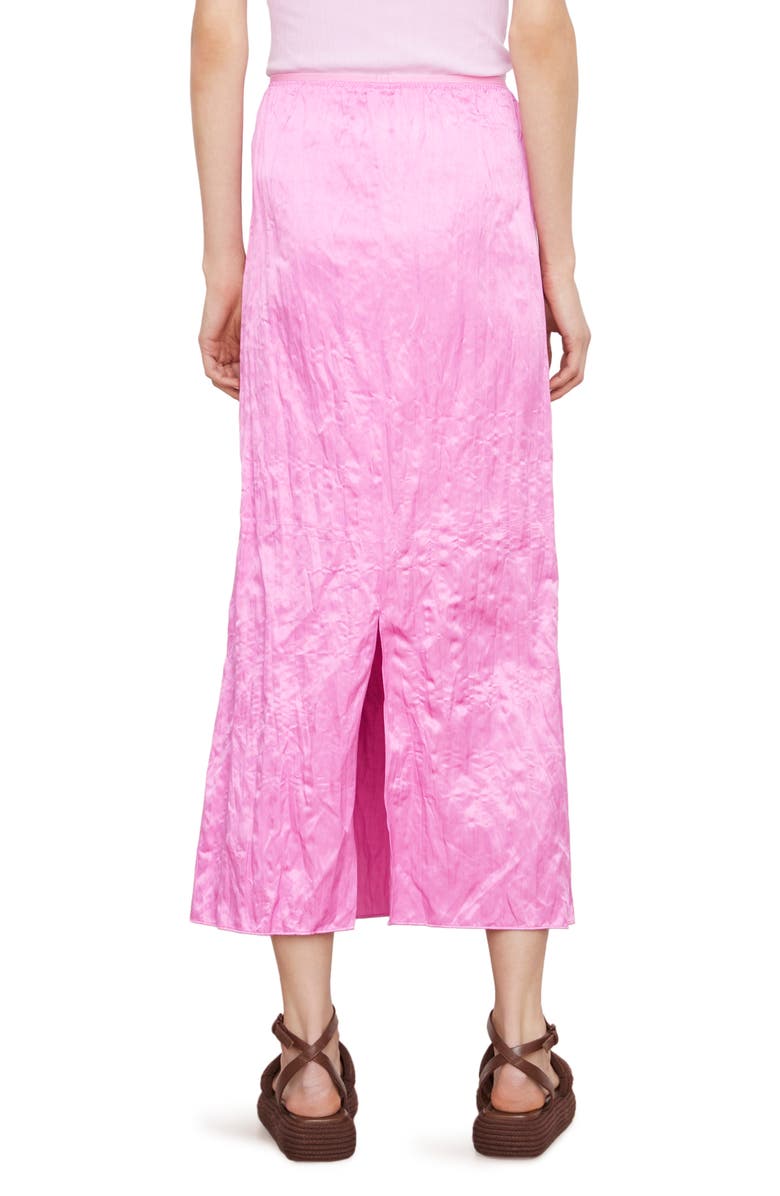 Vince Crinkle Satin Maxi Skirt, Alternate, color, Rosea