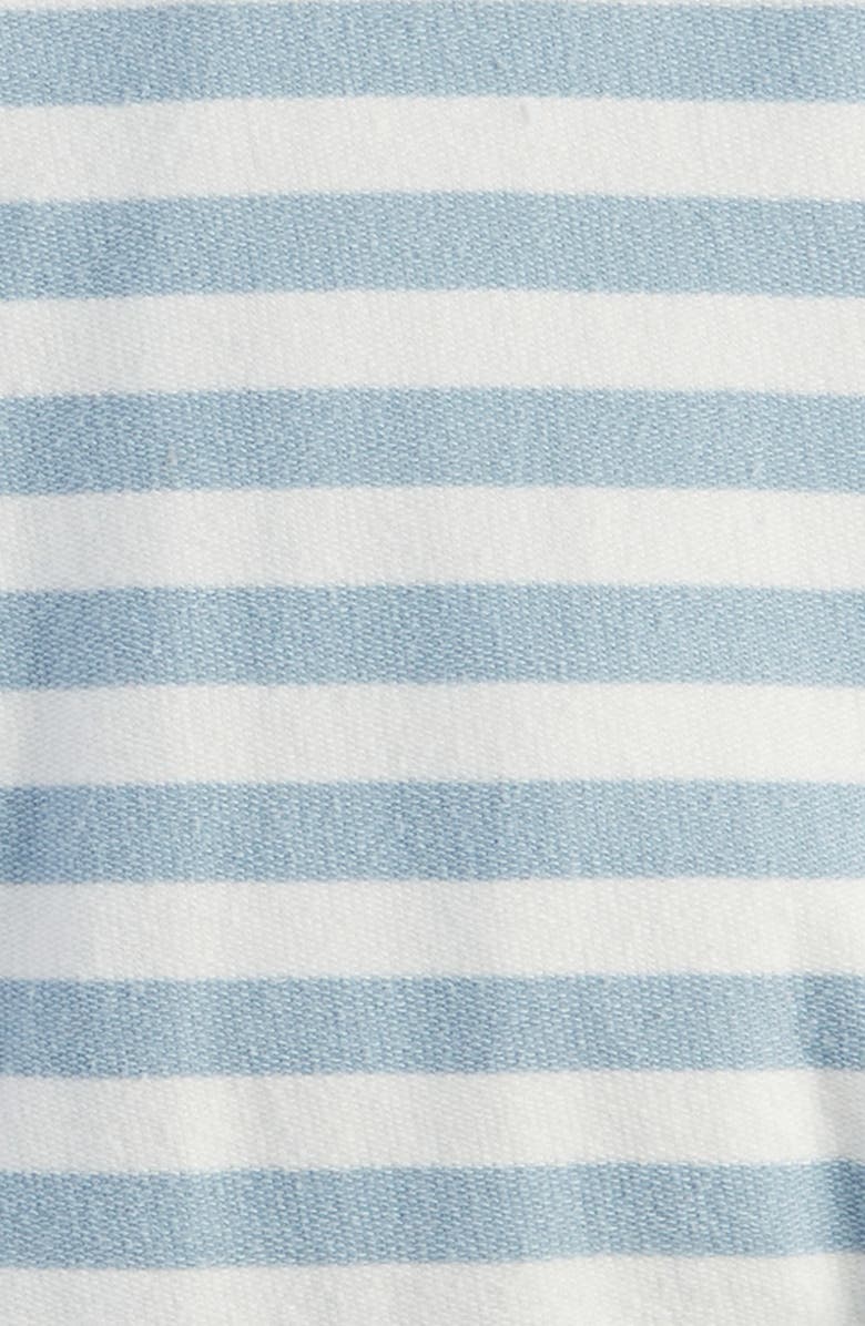 Nordstrom Stripe Cotton Romper, Alternate, color, Blue Fog Charm Stripe