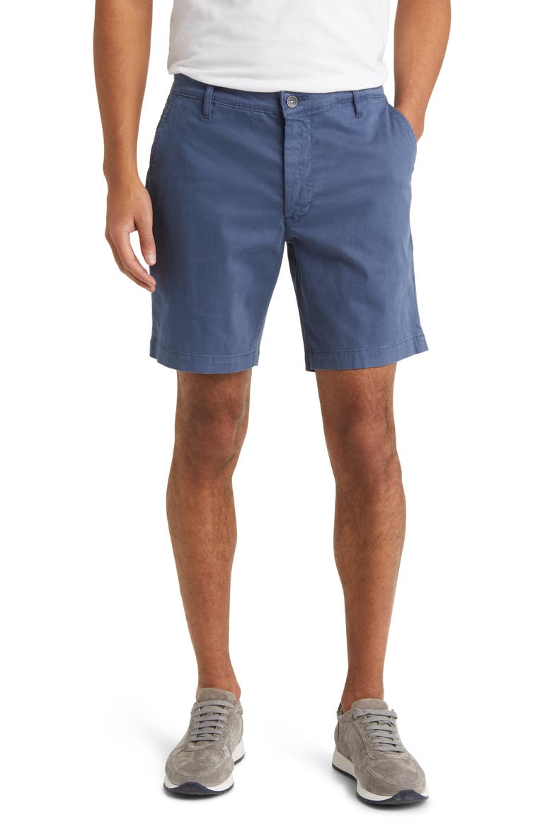Wanderer 8.5-Inch Stretch Cotton Chino Shorts, Main, color, SULFUR BRIGHT NIGHT