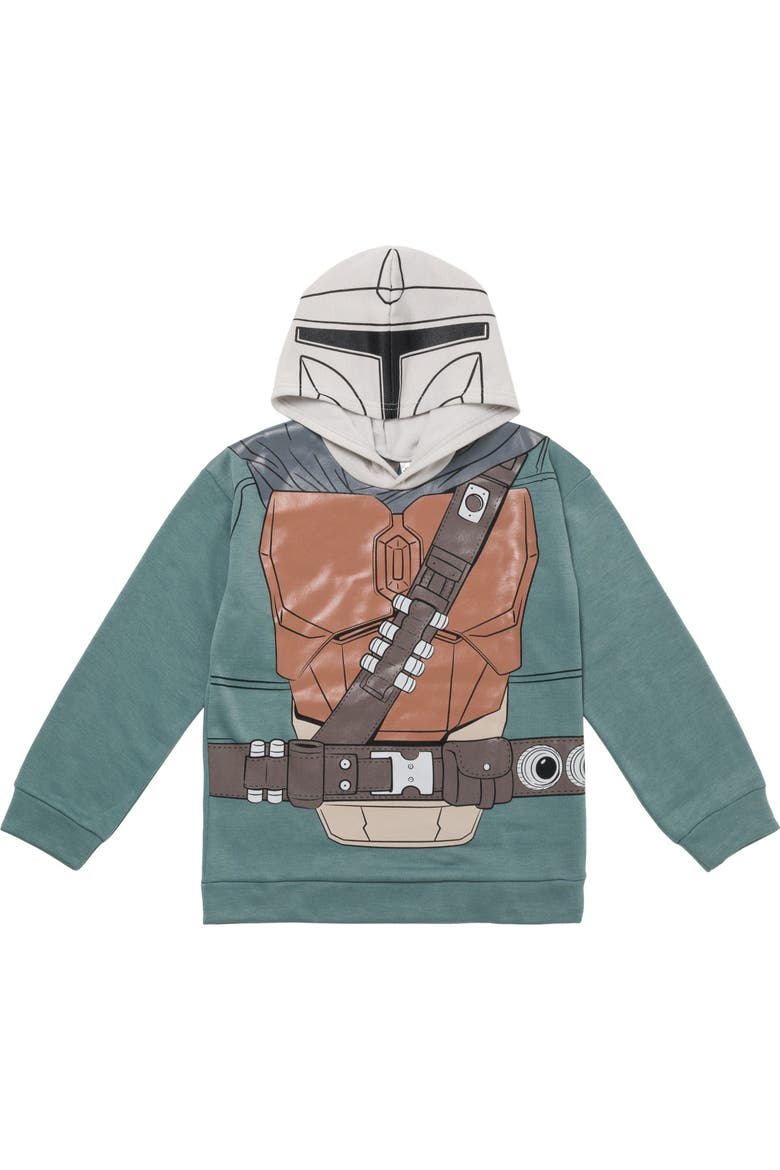 Fleece Hoodie and Pants Set, Alternate, color, Mandalorian Grey